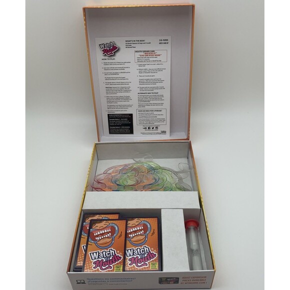 Watch Ya Mouth Party Game Complete 10 Colored Mouth Pieces 6 Large 4 Small - Picture 7 of 8